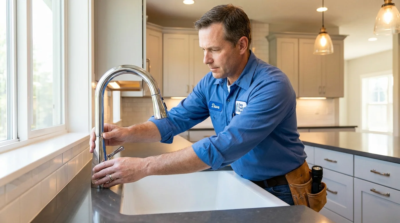 Kitchen faucet installation by Johns Plumbing LLC in Canyon Lake