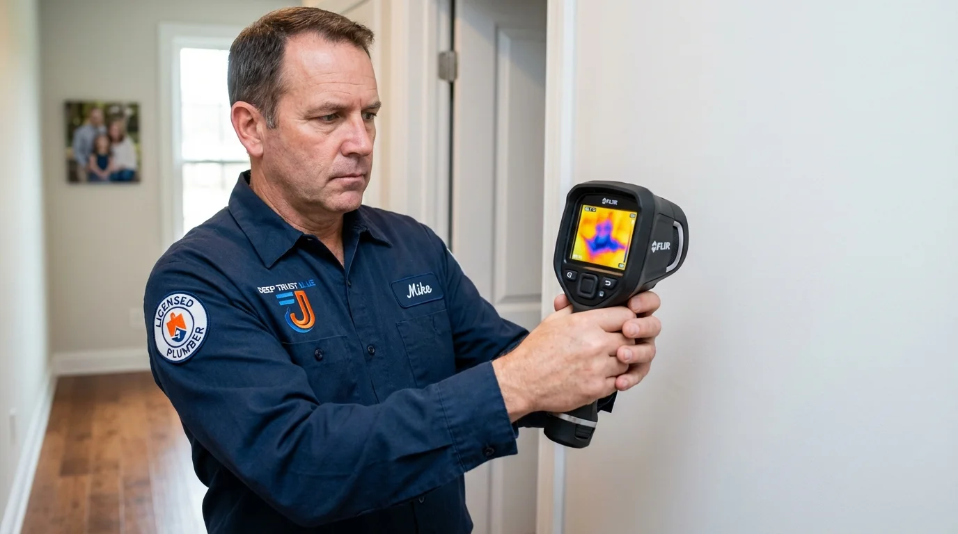 Thermal imaging leak detection by Johns Plumbing LLC in Canyon Lake